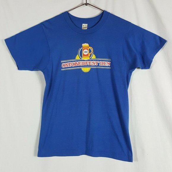 Vtg 80s Oktoberfest Run Beer T-Shirt M Mccormick - Picture 3 of 10
